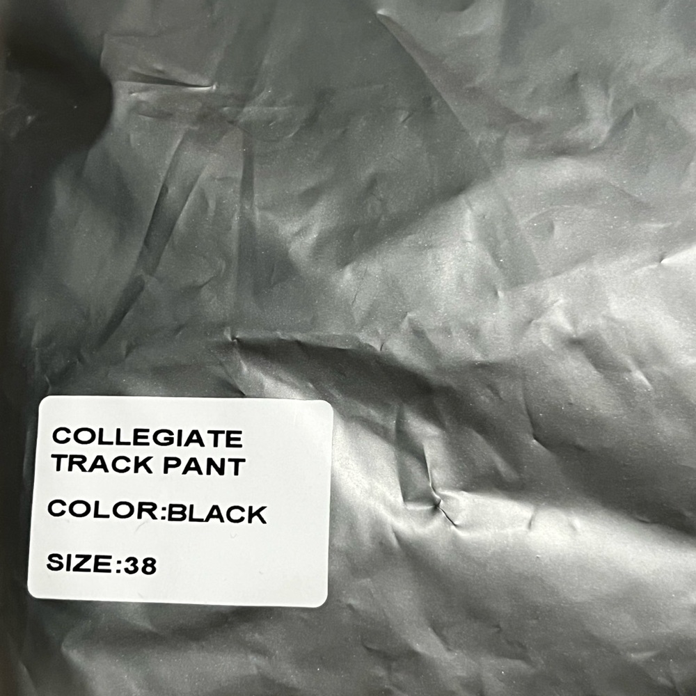 Black Scale collegiate men's track pants Athletic Logo black size 38 - Picture 15 of 16